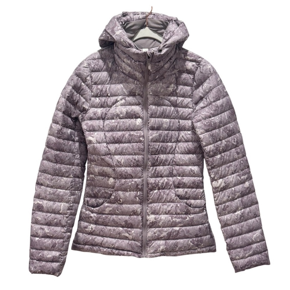 Lululemon Women's Pack It Down Again Hooded Down 700 Jacket Topographic Lilac -2 - Picture 3 of 10